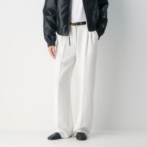 Aritzia wilfred cream effortless pants size 2